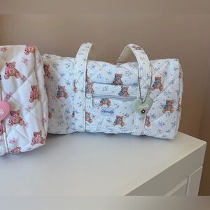 Sweetly Bear Handbag Purse Teddy Bear New Cotton Tote Bag boutique